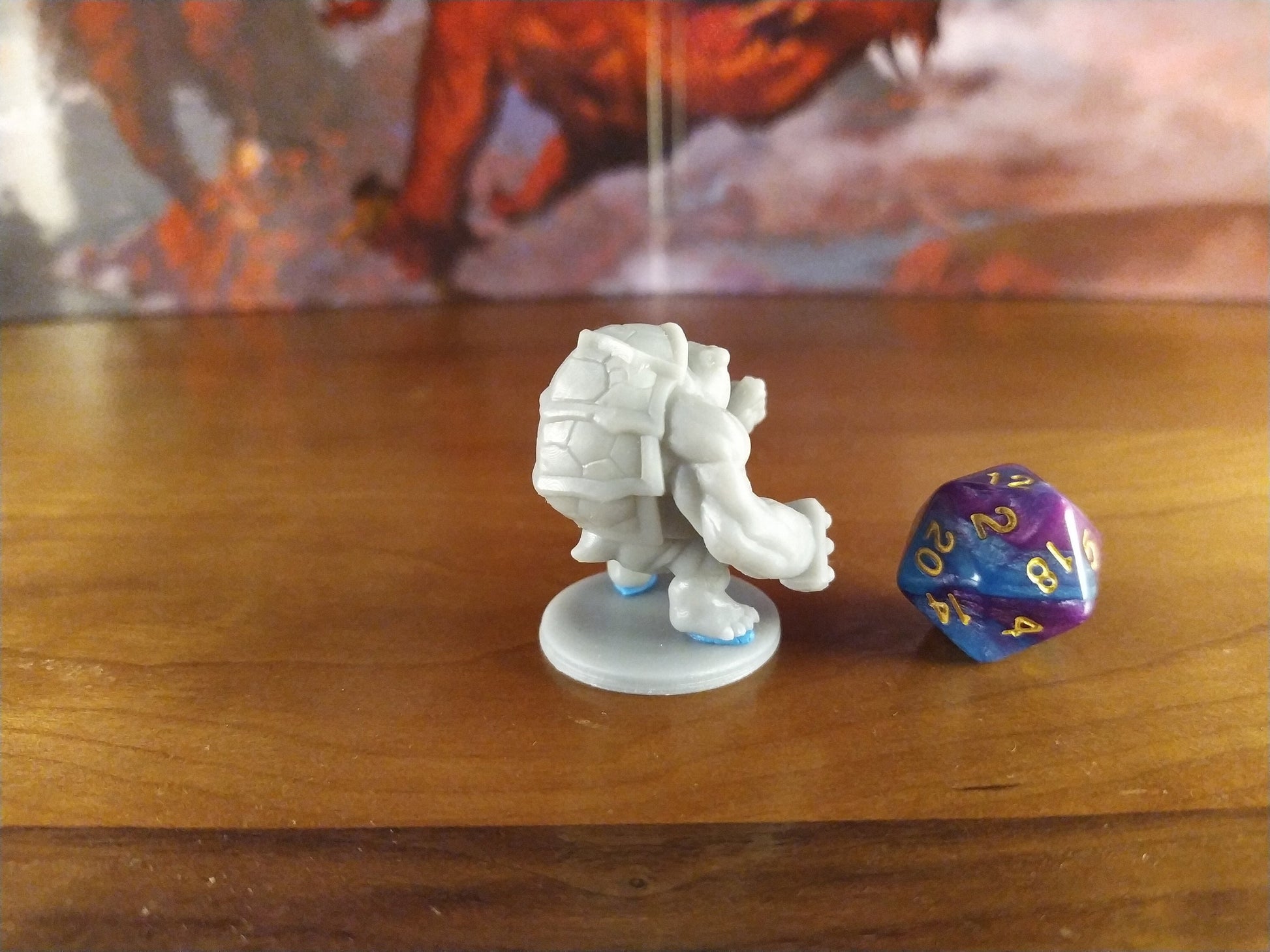 Tortle Brawler Miniature | Tabletop RPG Miniature | Epic 'N' Stuff | Roleplaying 3D Printed Fantasy Mini - 3DPrintDen