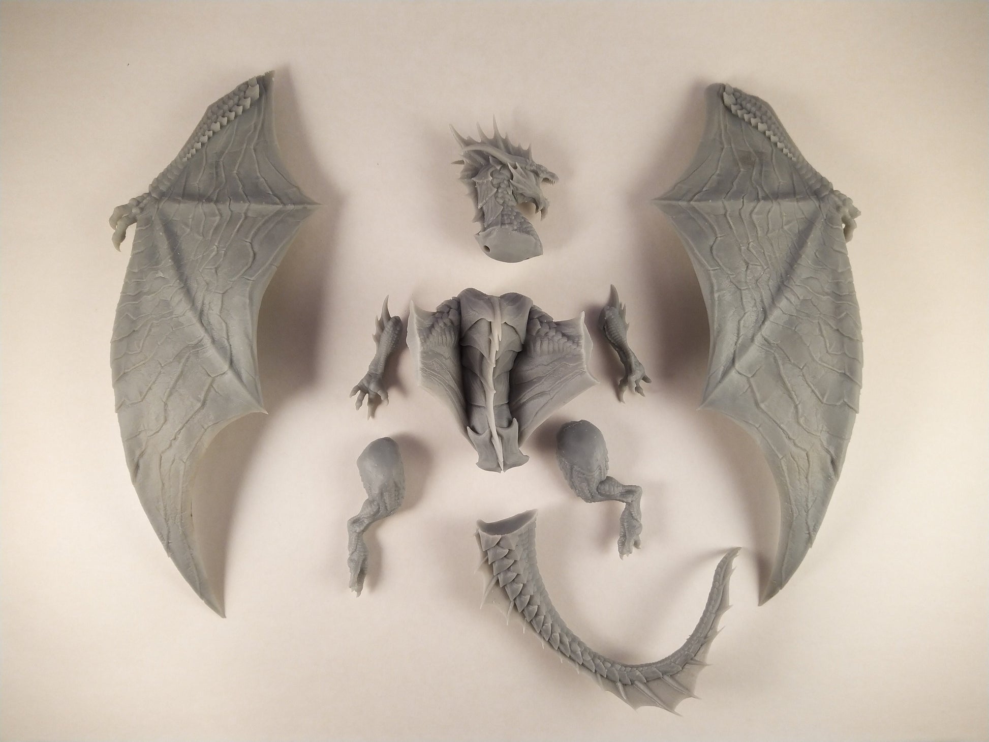 Black Dragon and Silver Dragon Battle | Tabletop RPG Miniature | Rescale Miniature | Roleplaying 3D Printed Fantasy Mini - 3DPrintDen