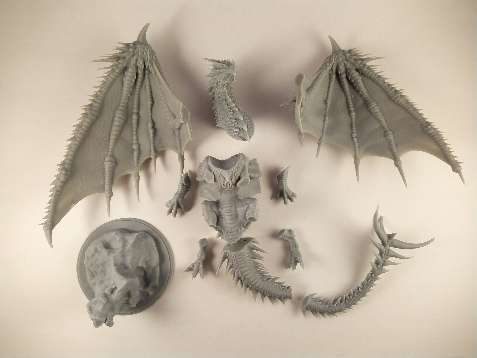 Ancient Red Dragon Miniature | Tabletop RPG Miniature | Rescale Miniature | Roleplaying 3D Printed Fantasy Mini - 3DPrintDen