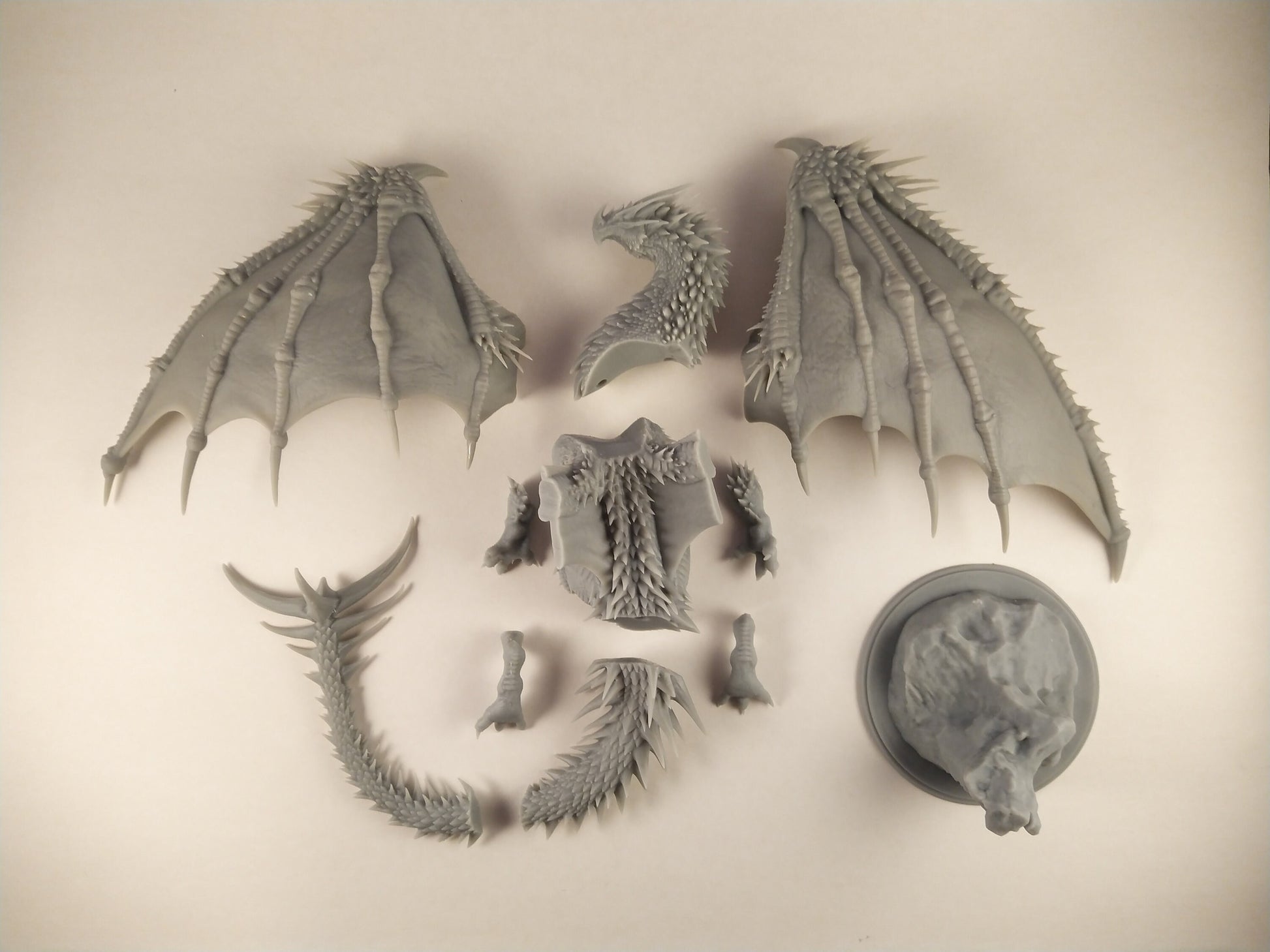 Ancient Red Dragon Miniature | Tabletop RPG Miniature | Rescale Miniature | Roleplaying 3D Printed Fantasy Mini - 3DPrintDen