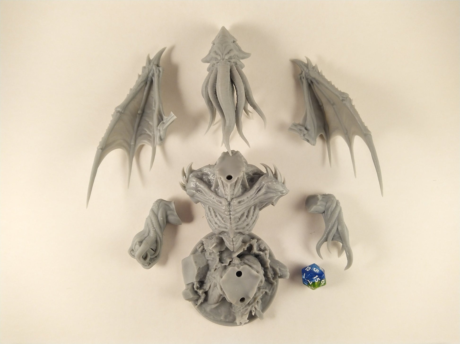 Cthulhu Miniature | Tabletop RPG Miniature | Rescale Miniature | Roleplaying 3D Printed Fantasy Mini - 3DPrintDen