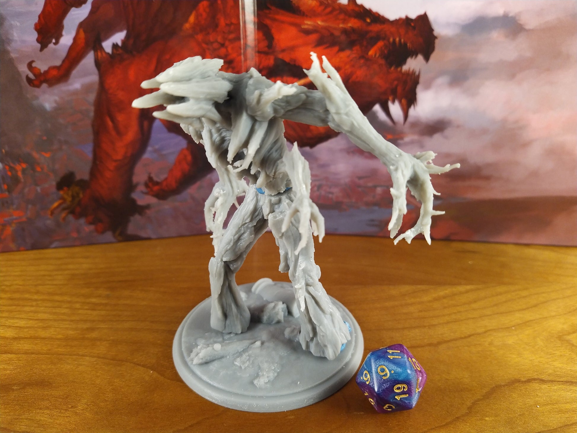 Treant Miniature | Tabletop RPG Miniature | Rescale Miniature | Roleplaying 3D Printed Fantasy Mini - 3DPrintDen