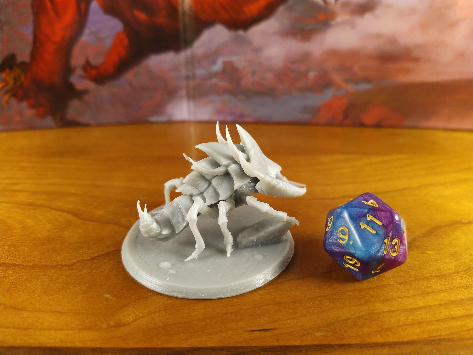 Ankheg Miniature | Tabletop RPG Miniature | Rescale Miniature | Roleplaying 3D Printed Fantasy Mini - 3DPrintDen