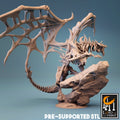 Undead Dragon Miniature | Tabletop RPG Miniature | Rescale Miniature | Roleplaying 3D Printed Fantasy Mini - 3DPrintDen