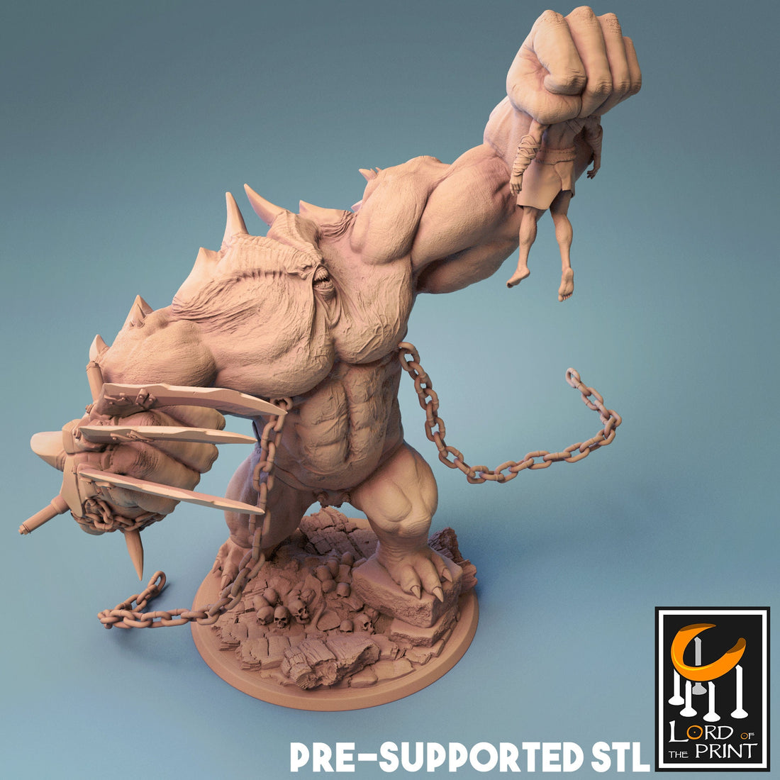 Nemesis Miniature | Tabletop RPG Miniature | Rescale Miniature | Roleplaying 3D Printed Fantasy Mini - 3DPrintDen