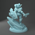 Goblin Paladin Miniature | Twin Goddess Miniatures | Tabletop RPG Miniature | Roleplaying 3D Printed Fantasy Mini - 3DPrintDen