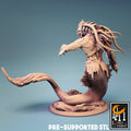 Sea Triton Miniature | Tabletop RPG Miniature | Rescale Miniature | Roleplaying 3D Printed Fantasy Mini - 3DPrintDen