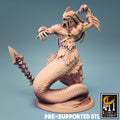 Sea Triton Miniature | Tabletop RPG Miniature | Rescale Miniature | Roleplaying 3D Printed Fantasy Mini - 3DPrintDen