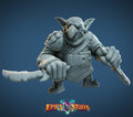 Goblin Rogue Miniature | Tabletop RPG Miniature | Epic 'N' Stuff | Roleplaying 3D Printed Fantasy Mini - 3DPrintDen