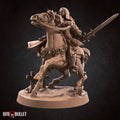 Cavalry Battlesister Miniature | Tabletop RPG Miniature | Bite the Bullet | Roleplaying 3D Printed Fantasy Mini - 3DPrintDen