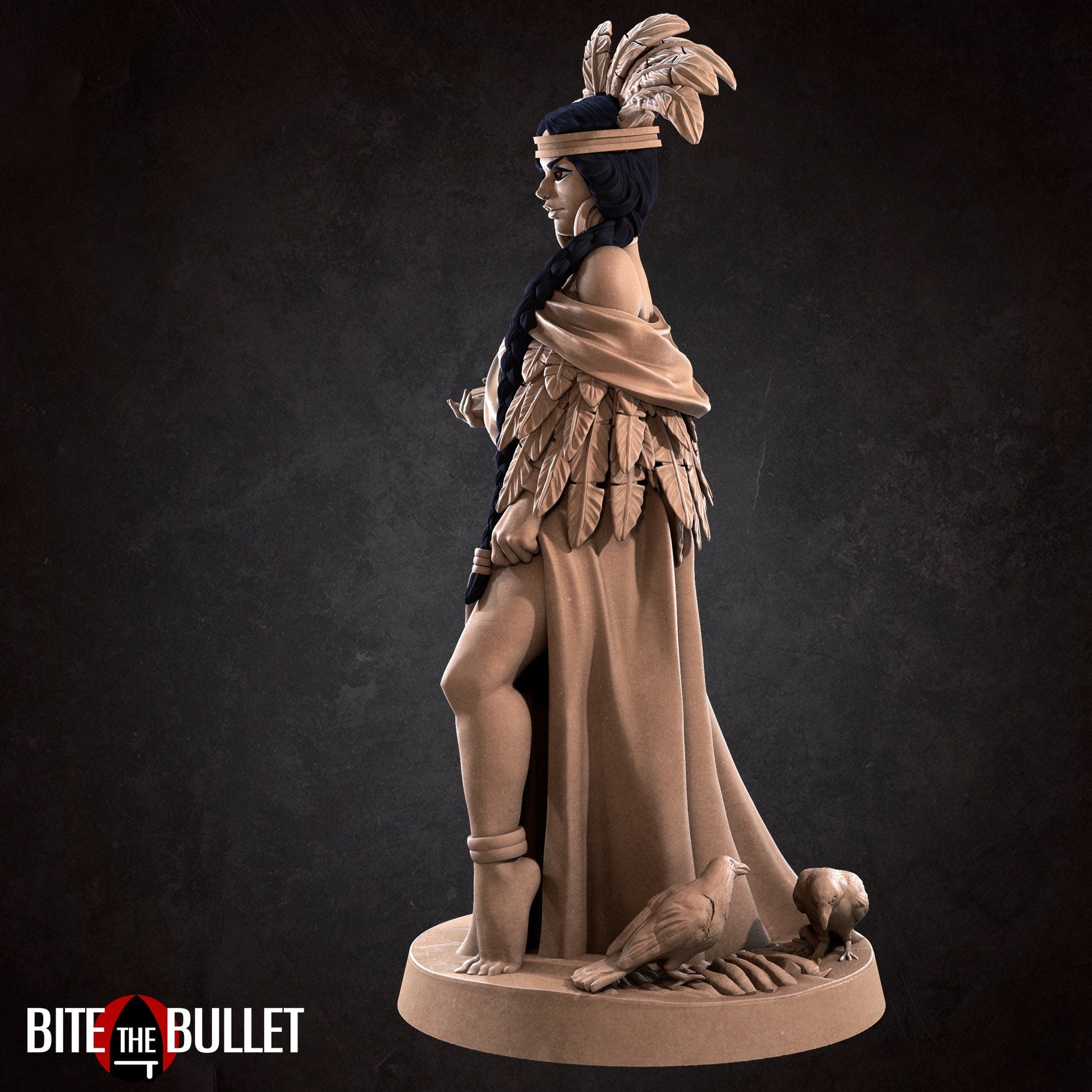 Lake Witch Miniature, Agnes | Tabletop RPG Miniature | Bite the Bullet | Roleplaying 3D Printed Fantasy Mini - 3DPrintDen