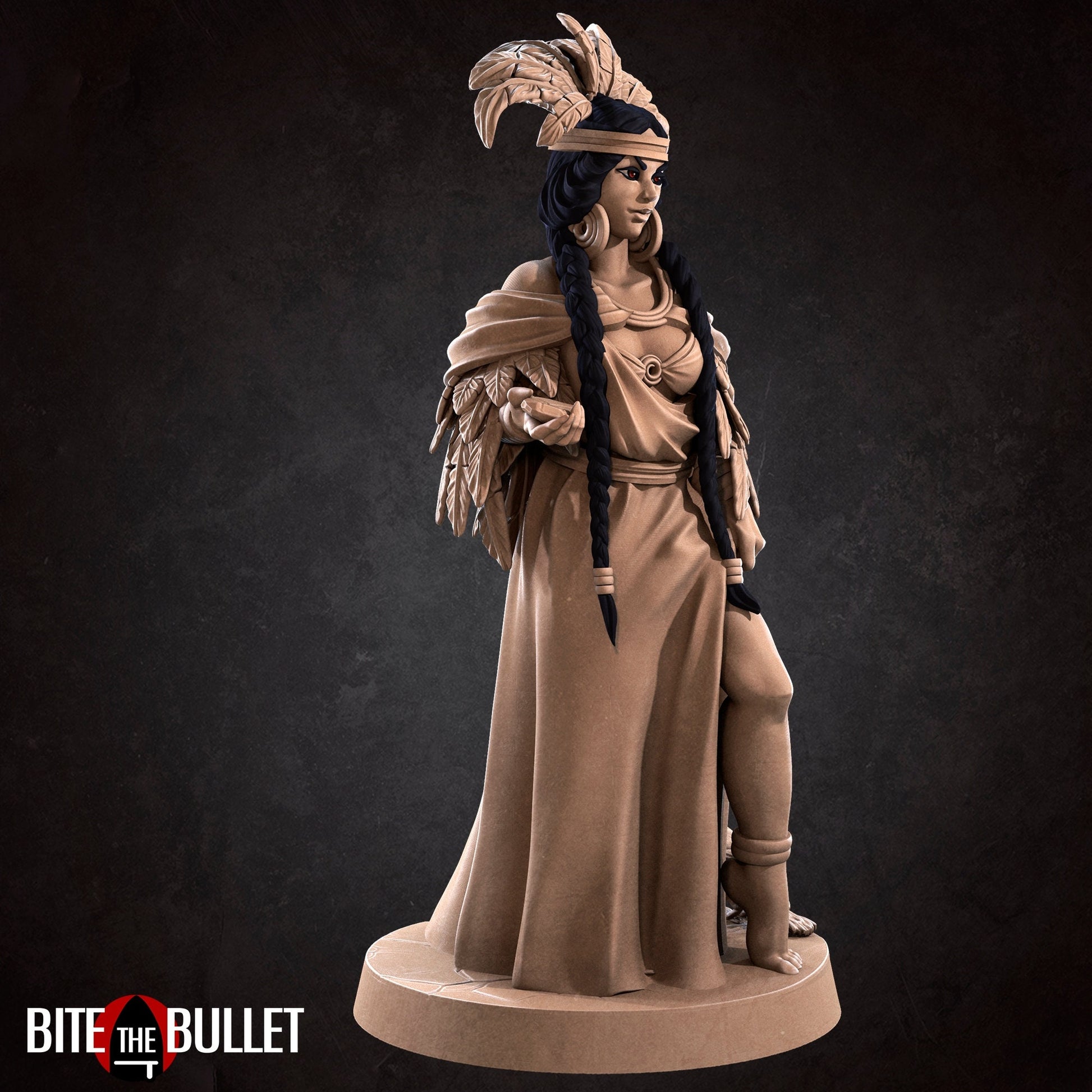 Lake Witch Miniature, Agnes | Tabletop RPG Miniature | Bite the Bullet | Roleplaying 3D Printed Fantasy Mini - 3DPrintDen