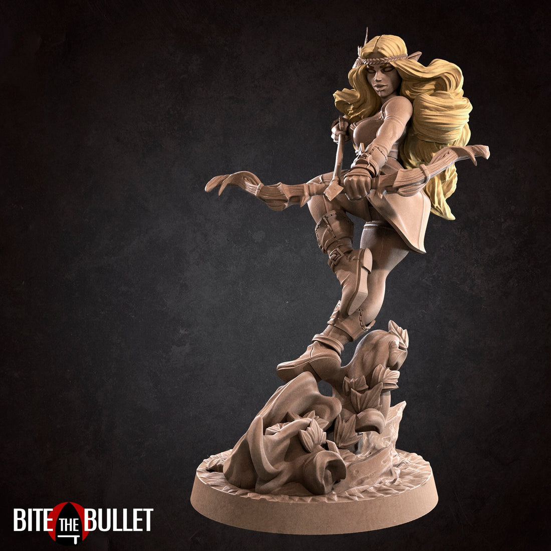 Keeper of the Forest Miniature, Lenore | Tabletop RPG Miniature | Bite the Bullet | Roleplaying 3D Printed Fantasy Mini - 3DPrintDen