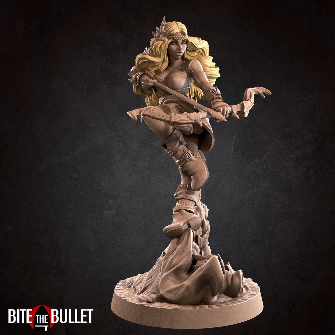 Keeper of the Forest Miniature, Lenore | Tabletop RPG Miniature | Bite the Bullet | Roleplaying 3D Printed Fantasy Mini - 3DPrintDen