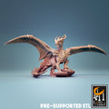 Gold Dragon Miniature | Tabletop RPG Miniature | Rescale Miniature | Roleplaying 3D Printed Fantasy Mini - 3DPrintDen