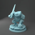 Frog Knight Miniature | Twin Goddess Miniatures | Tabletop RPG Miniature | Roleplaying 3D Printed Fantasy Mini - 3DPrintDen