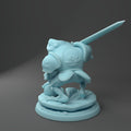 Frog Knight Miniature | Twin Goddess Miniatures | Tabletop RPG Miniature | Roleplaying 3D Printed Fantasy Mini - 3DPrintDen