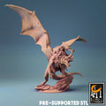 Fafnir Norse Dragon Miniature | Tabletop RPG Miniature | Rescale Miniature | Roleplaying 3D Printed Fantasy Mini - 3DPrintDen