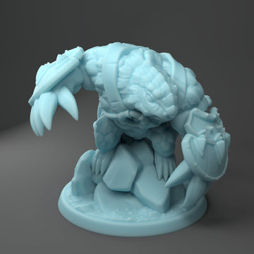 Pangolin Fighter Miniature, Pardoon | Twin Goddess Miniatures | Tabletop RPG Miniature | Roleplaying 3D Printed Fantasy Mini - 3DPrintDen