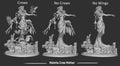 Crow Mother Miniature, Maletta | Tabletop RPG Miniature | White Werewolf Tavern | Roleplaying 3D Printed Fantasy Mini - 3DPrintDen