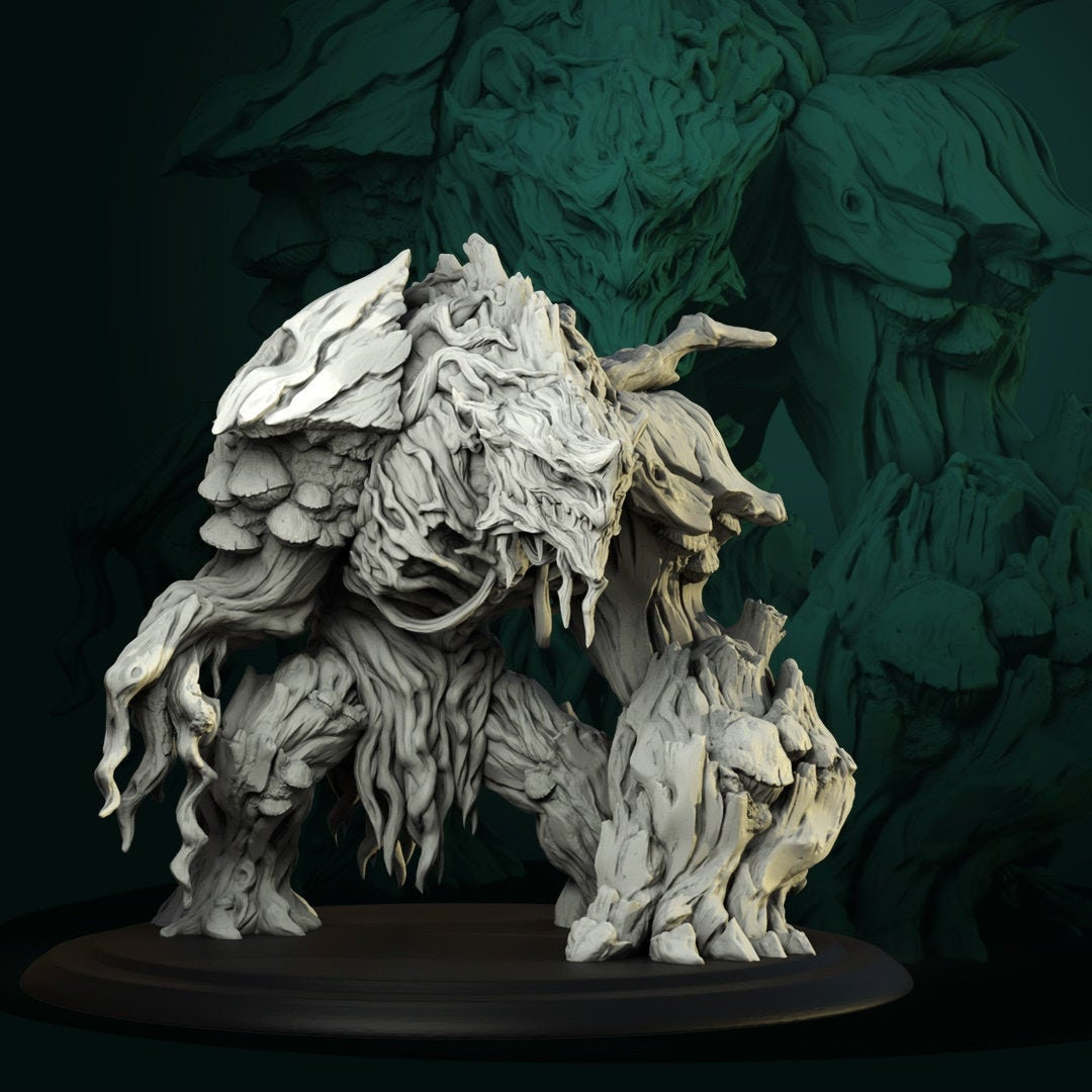 Treant Miniature | Tabletop RPG Miniature | White Werewolf Tavern | Roleplaying 3D Printed Fantasy Mini - 3DPrintDen