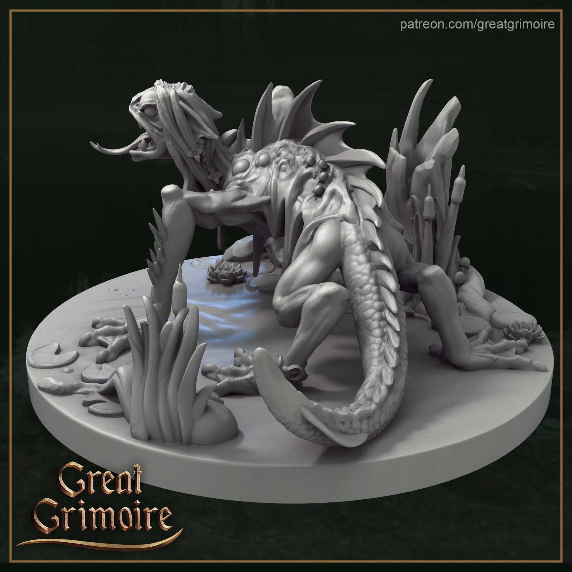 Kikimora Miniature | Tabletop RPG Miniature | Great Grimoire | Roleplaying 3D Printed Fantasy Mini - 3DPrintDen