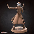 Battle Nurse Miniature, Emilia | Tabletop RPG Miniature | Bite the Bullet | Roleplaying 3D Printed Fantasy Mini - 3DPrintDen