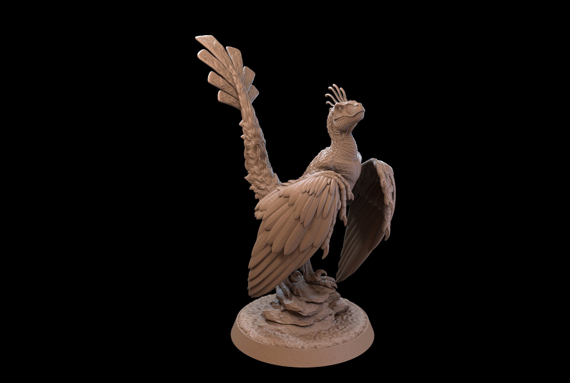 Flying Raptor Miniature | Tabletop RPG Miniature | Dragon Trappers Lodge | Roleplaying 3D Printed Fantasy Mini - 3DPrintDen