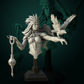 Crow Mother Bust, Maletta | Tabletop RPG Miniature | White Werewolf Tavern | Roleplaying 3D Printed Fantasy Mini - 3DPrintDen