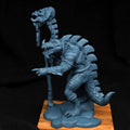 Crocodile Man Miniature | Tabletop RPG Miniature | Creature Armory | Roleplaying 3D Printed Fantasy Mini - 3DPrintDen