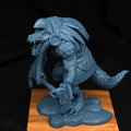 Crocodile Man Miniature | Tabletop RPG Miniature | Creature Armory | Roleplaying 3D Printed Fantasy Mini - 3DPrintDen