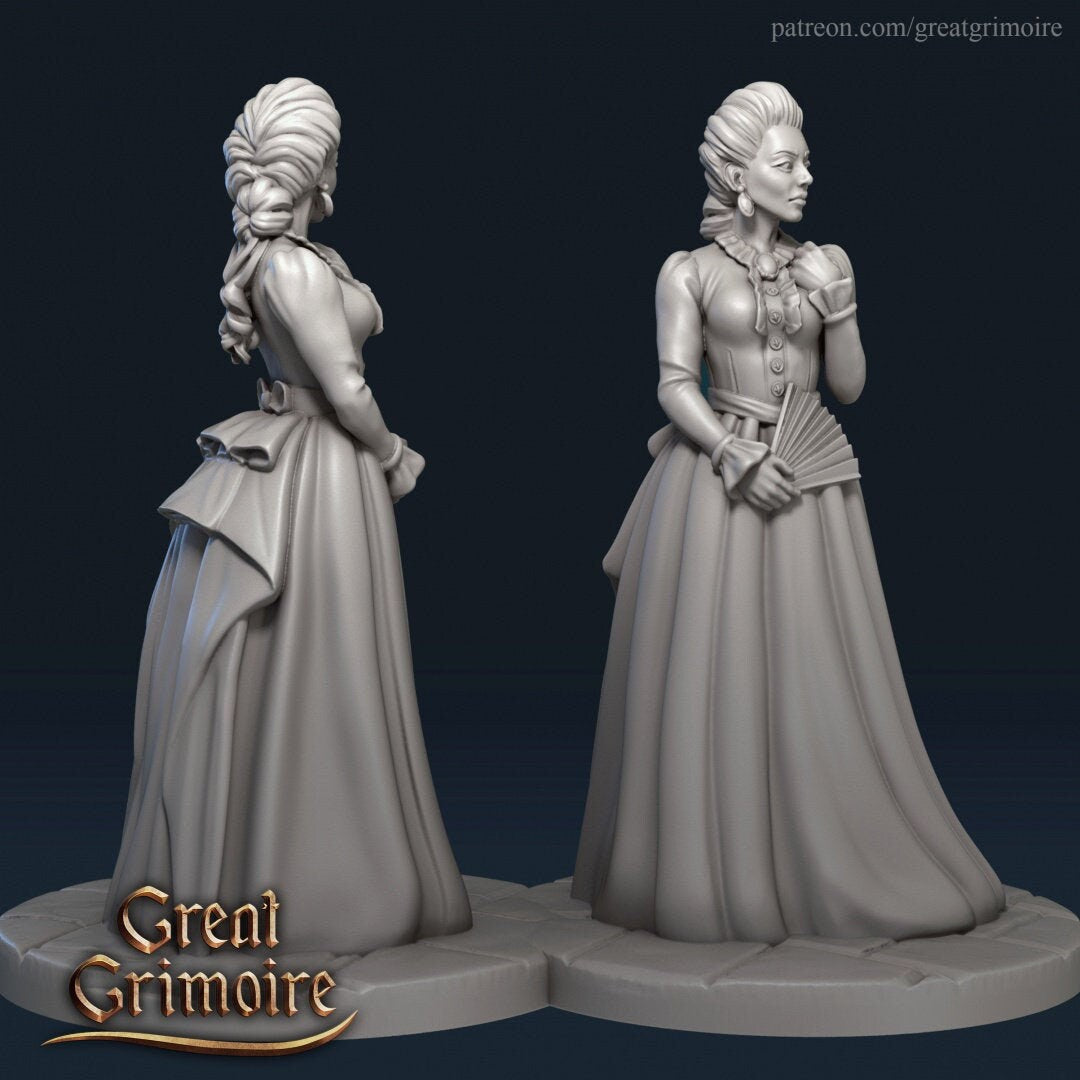 Irene Miniature | Tabletop RPG Miniature | Great Grimoire | Roleplaying 3D Printed Fantasy Mini - 3DPrintDen