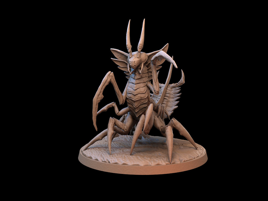 Centipede Miniature | Tabletop RPG Miniature | Dragon Trappers Lodge | Roleplaying 3D Printed Fantasy Mini - 3DPrintDen