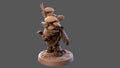 Tortle Druid Miniature, Doc Rooney | Tabletop RPG Miniature | Dragon Trappers Lodge | Roleplaying 3D Printed Fantasy Mini - 3DPrintDen