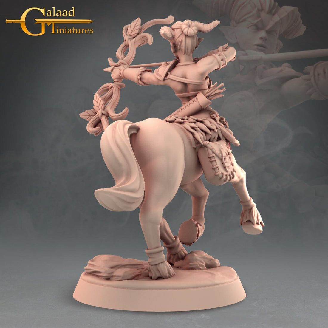 Female Centaur Miniature | Tabletop RPG Miniature | Galaad Miniatures | Roleplaying 3D Printed Fantasy Mini - 3DPrintDen