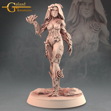 Dryad Miniature | Tabletop RPG Miniature | Galaad Miniatures | Roleplaying 3D Printed Fantasy Mini - 3DPrintDen