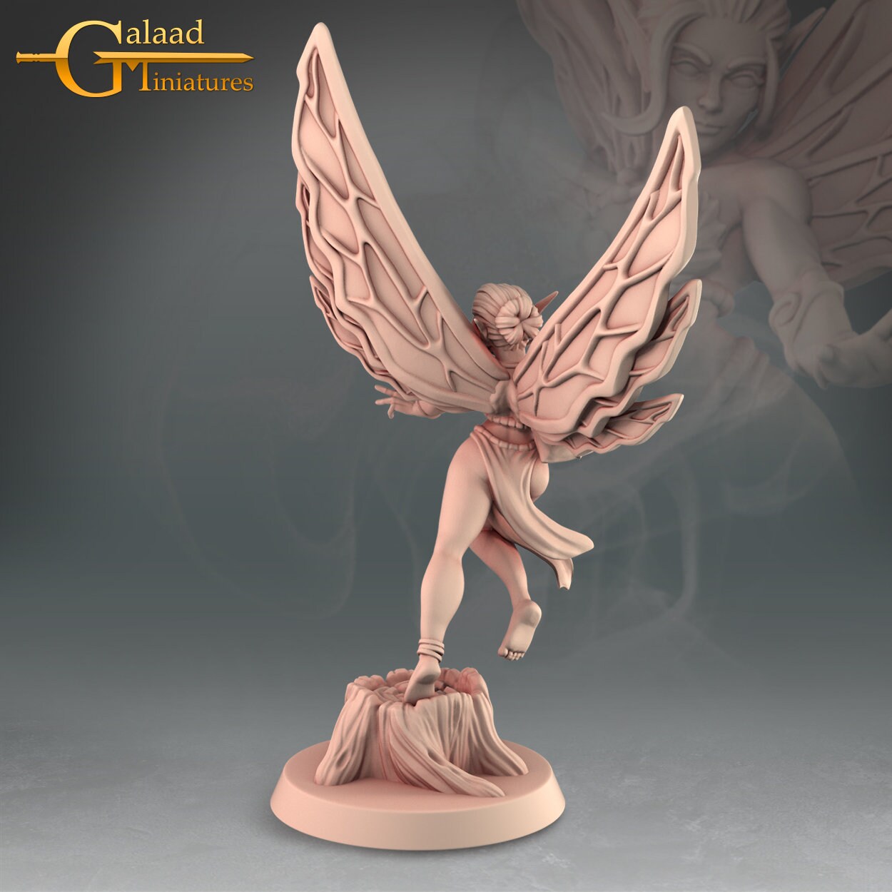 Fairy Miniature | Tabletop RPG Miniature | Galaad Miniatures | Roleplaying 3D Printed Fantasy Mini - 3DPrintDen