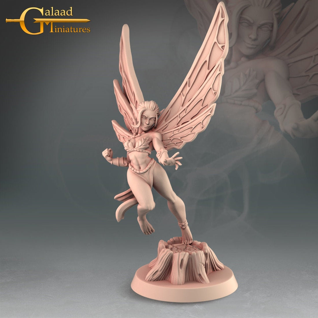 Fairy Miniature | Tabletop RPG Miniature | Galaad Miniatures | Roleplaying 3D Printed Fantasy Mini - 3DPrintDen