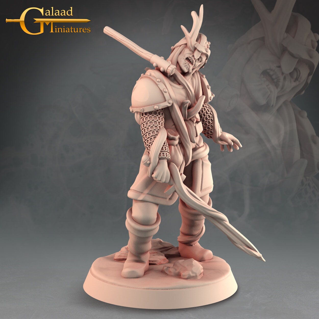 Zombie Miniature | Tabletop RPG Miniature | Galaad Miniatures | Roleplaying 3D Printed Fantasy Mini - 3DPrintDen