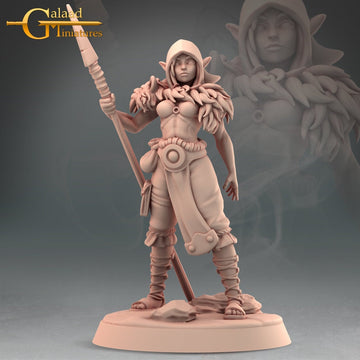 Female Elf Ranger Miniature | Tabletop RPG Miniature | Galaad Miniatures | Roleplaying 3D Printed Fantasy Mini - 3DPrintDen