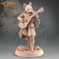 Foxfolk Bard Miniature | Tabletop RPG Miniature | Galaad Miniatures | Roleplaying 3D Printed Fantasy Mini - 3DPrintDen