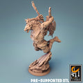 Gnoll Miniature | Tabletop RPG Miniature | Rescale Miniature | Roleplaying 3D Printed Fantasy Mini - 3DPrintDen