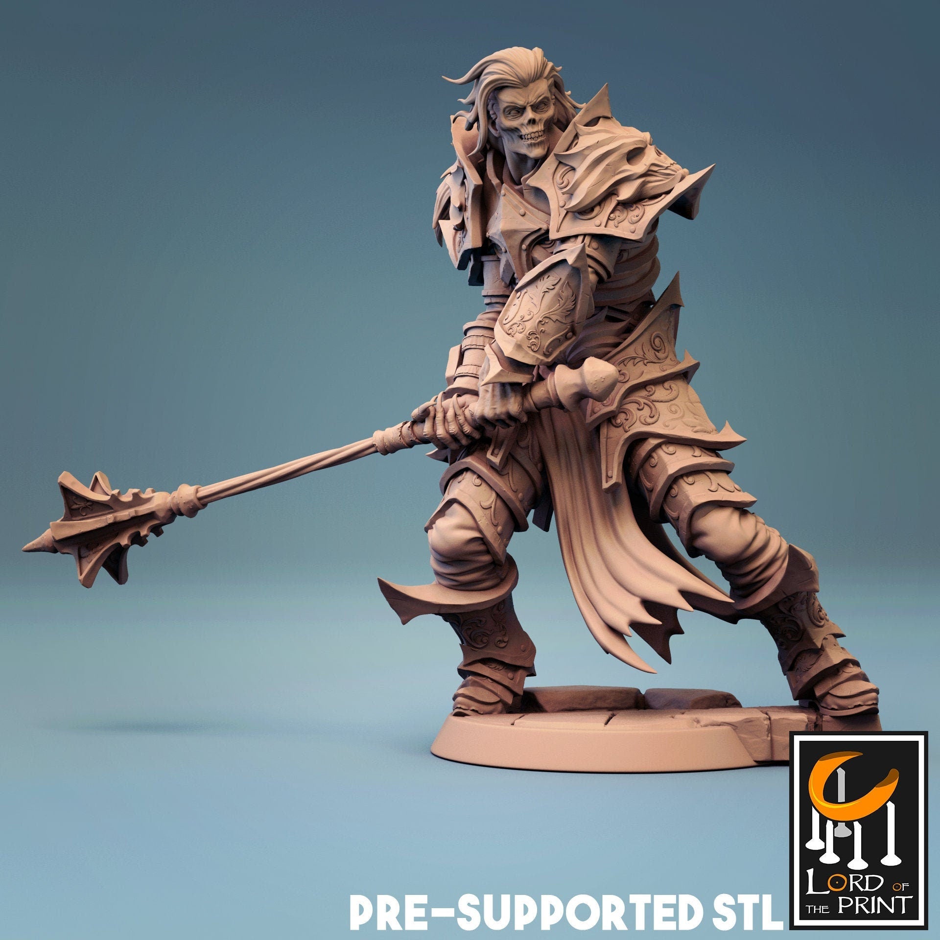 Wight Miniature | Tabletop RPG Miniature | Rescale Miniature | Roleplaying 3D Printed Fantasy Mini - 3DPrintDen