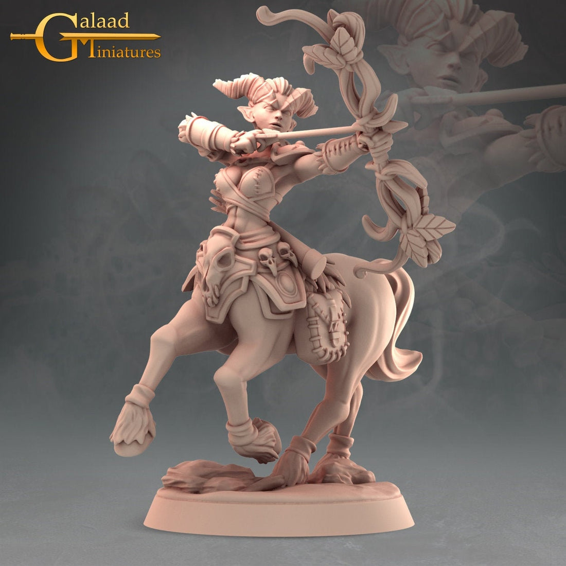 Female Centaur Miniature | Tabletop RPG Miniature | Galaad Miniatures | Roleplaying 3D Printed Fantasy Mini - 3DPrintDen