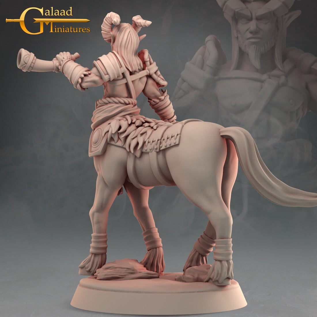 Male Centaur Miniature | Tabletop RPG Miniature | Galaad Miniatures | Roleplaying 3D Printed Fantasy Mini - 3DPrintDen