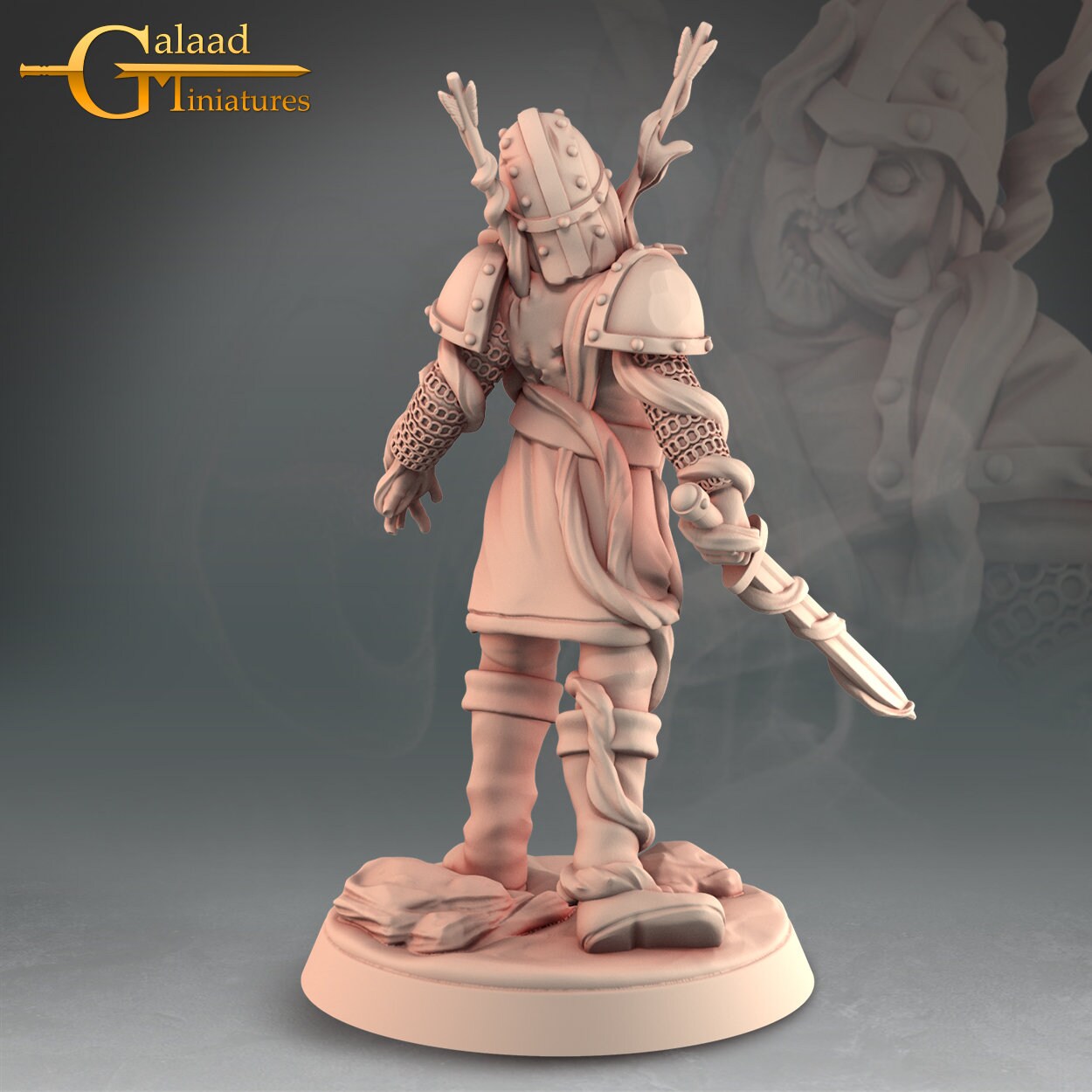 Zombie Miniature | Tabletop RPG Miniature | Galaad Miniatures | Roleplaying 3D Printed Fantasy Mini - 3DPrintDen