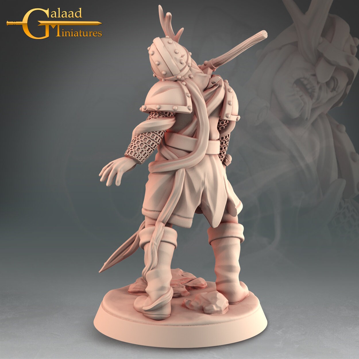 Zombie Miniature | Tabletop RPG Miniature | Galaad Miniatures | Roleplaying 3D Printed Fantasy Mini - 3DPrintDen