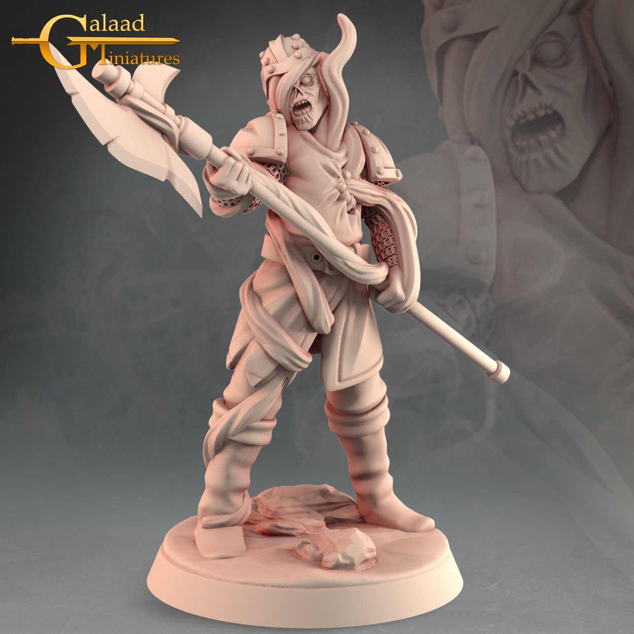 Zombie Miniature | Tabletop RPG Miniature | Galaad Miniatures | Roleplaying 3D Printed Fantasy Mini - 3DPrintDen