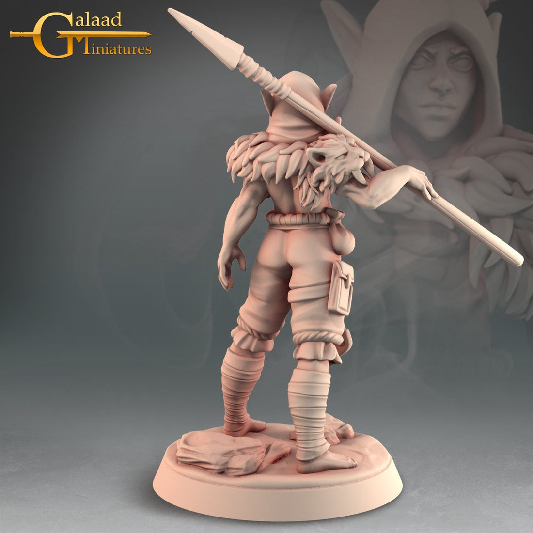 Elf Ranger Miniature | Tabletop RPG Miniature | Galaad Miniatures | Roleplaying 3D Printed Fantasy Mini - 3DPrintDen