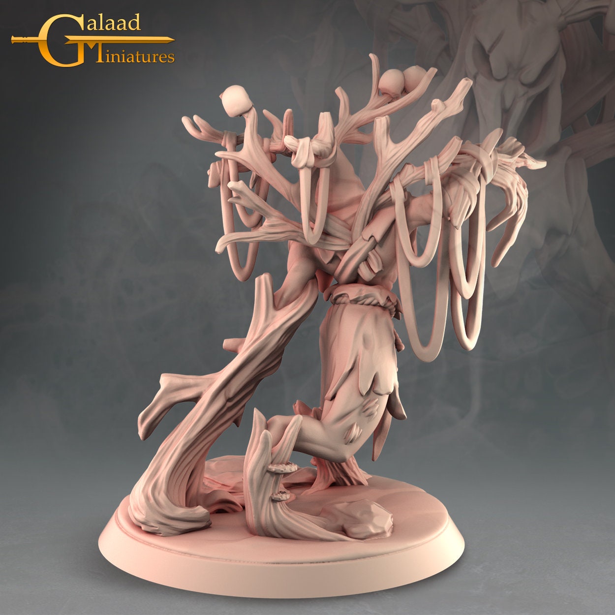 Wendigo Miniature | Tabletop RPG Miniature | Galaad Miniatures | Roleplaying 3D Printed Fantasy Mini - 3DPrintDen